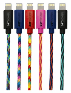 10' Apple Braided Cable | Pack Of 24
