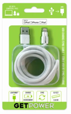 10' USB To Light Cable