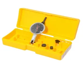 11-877-8 Peacock Dial Test Indicator .008" Range, .0001" Grad, 0-4-0, Black Face