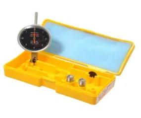 11-882-8 Peacock Dial Test Indicator .008" Range, .0001" Grad, 0-4-0, Black Face
