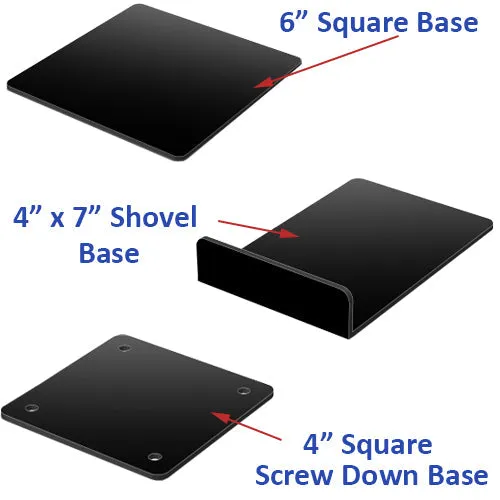 11 x 14 Lightweight Countertop Pedestal Display Stand - Adjustable Height - Double-Sided