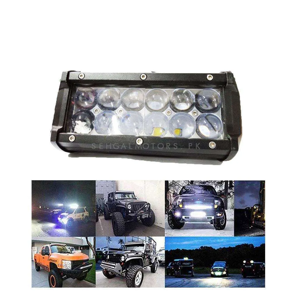 12 SMD Bar Light Universal - Each - Cree LED Work Light Flood Spot Light Offroad Driving LED Light Bar