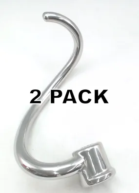 2 Pk, Stand Mixer Spiral Dough Hook for 7 & 8 Qt, NSF Cert, W10462785