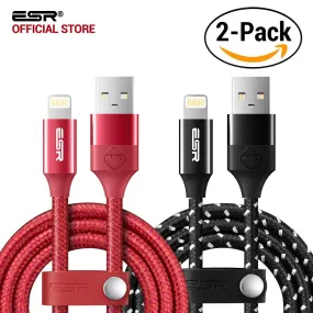 2Pack MFI Lightning USB Cable iPhone Charge
