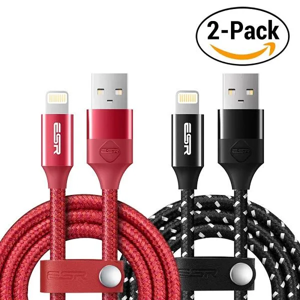 2Pack MFI Lightning USB Cable iPhone Charge