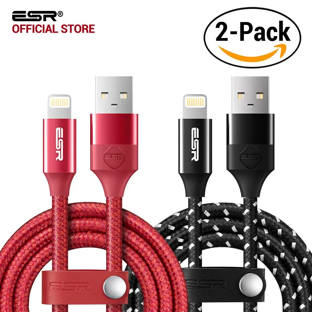 2Pack MFI Lightning USB Cable iPhone Charge