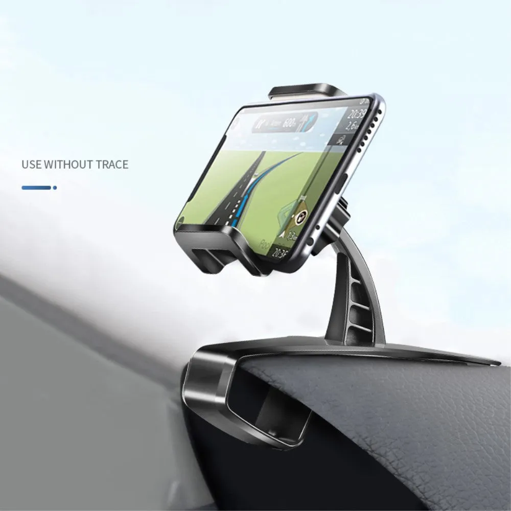 3 in 1 Car GPS Smartphone Holder: Dashboard / Visor Clamp   AC Grid Clip for Cect i68 Sciphone - Black