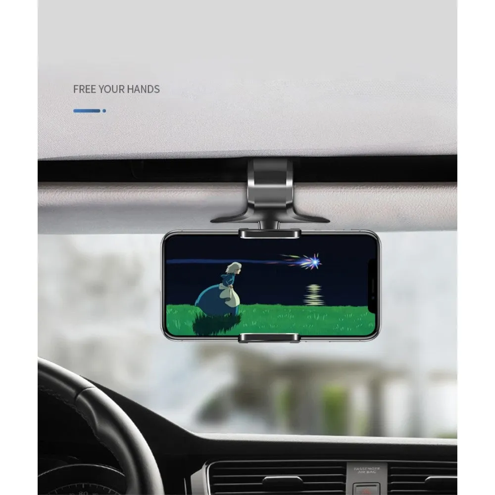3 in 1 Car GPS Smartphone Holder: Dashboard / Visor Clamp   AC Grid Clip for Cect i68 Sciphone - Black