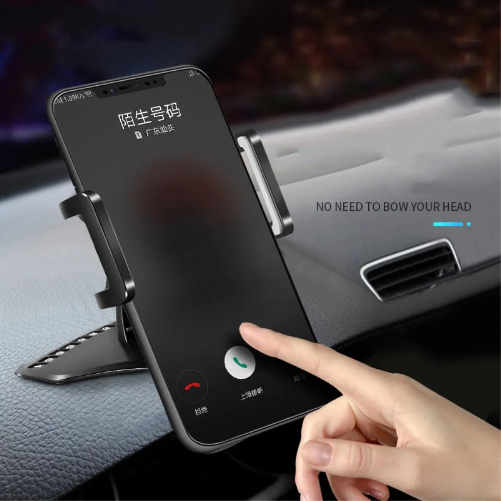 3 in 1 Car GPS Smartphone Holder: Dashboard / Visor Clamp   AC Grid Clip for Cect i68 Sciphone - Black