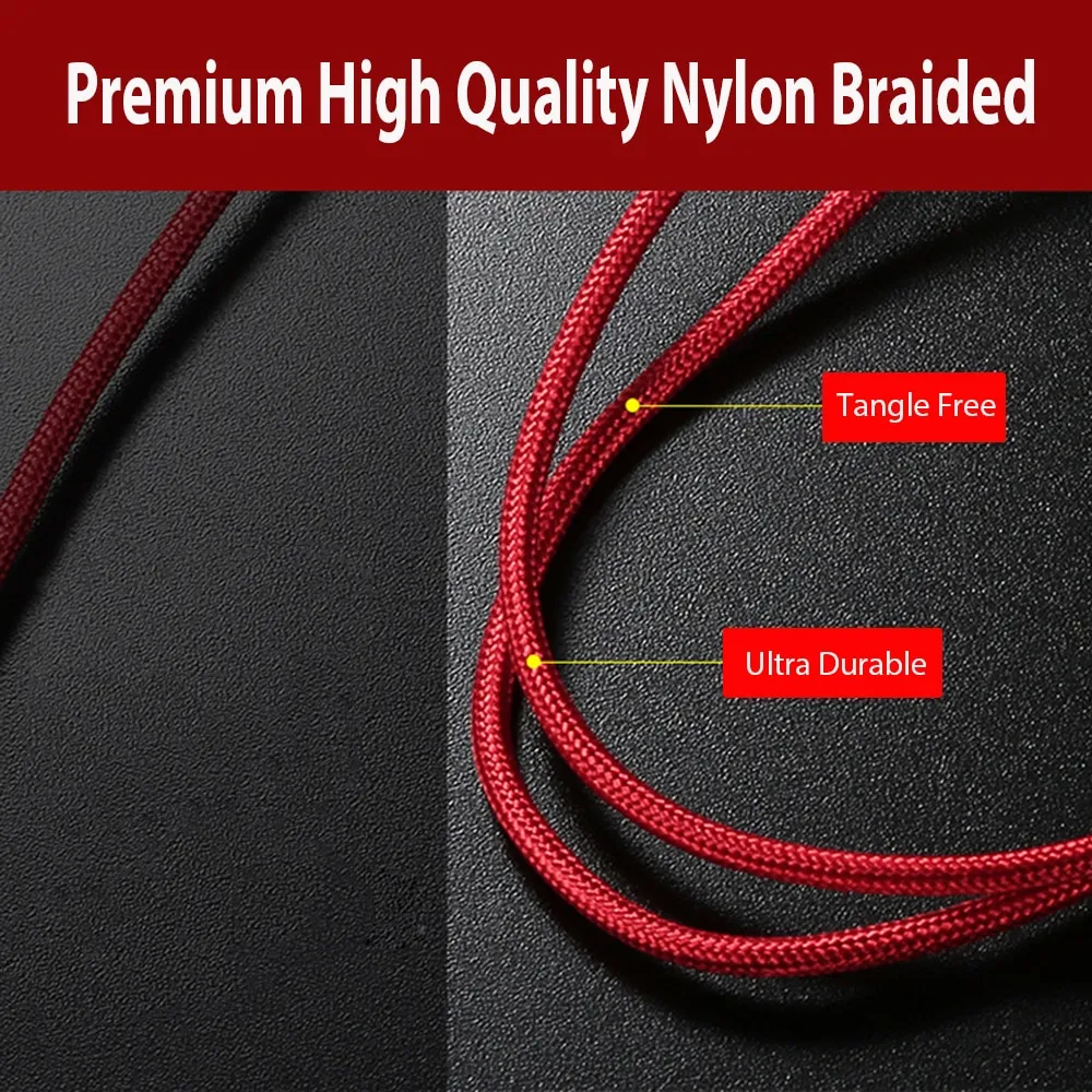 3-in-1 USB Charging Cable for iPhone and Android Devices