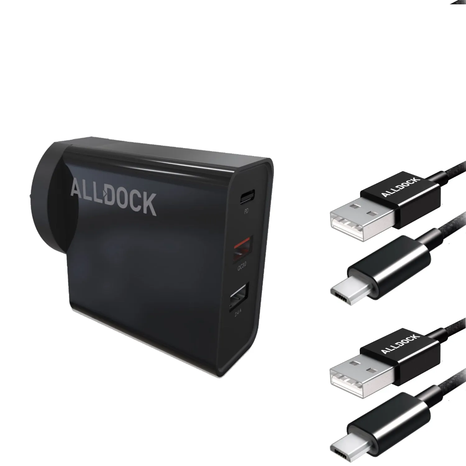 30W ALLDOCK TRIPLE USB Wall Charger