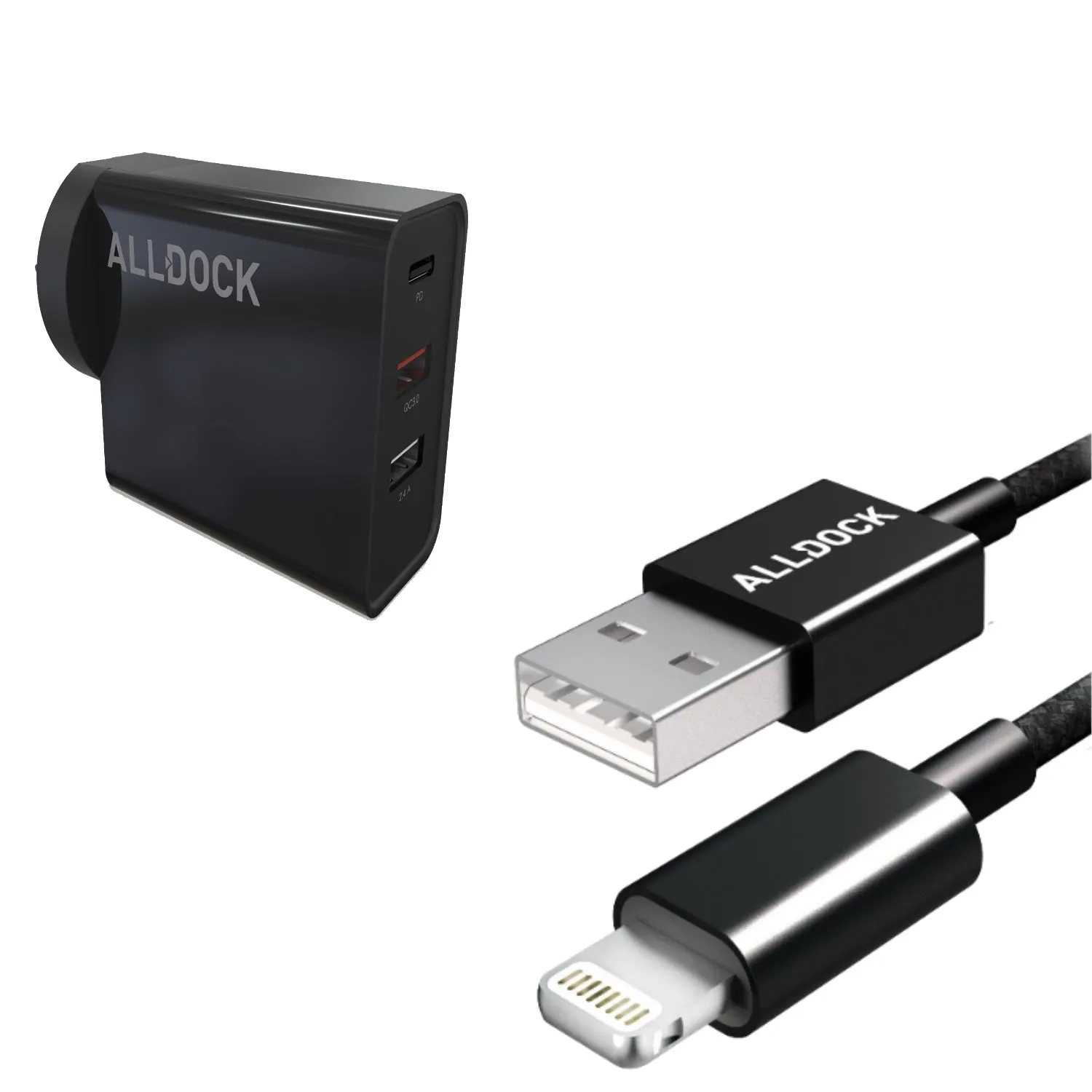 30W ALLDOCK TRIPLE USB Wall Charger