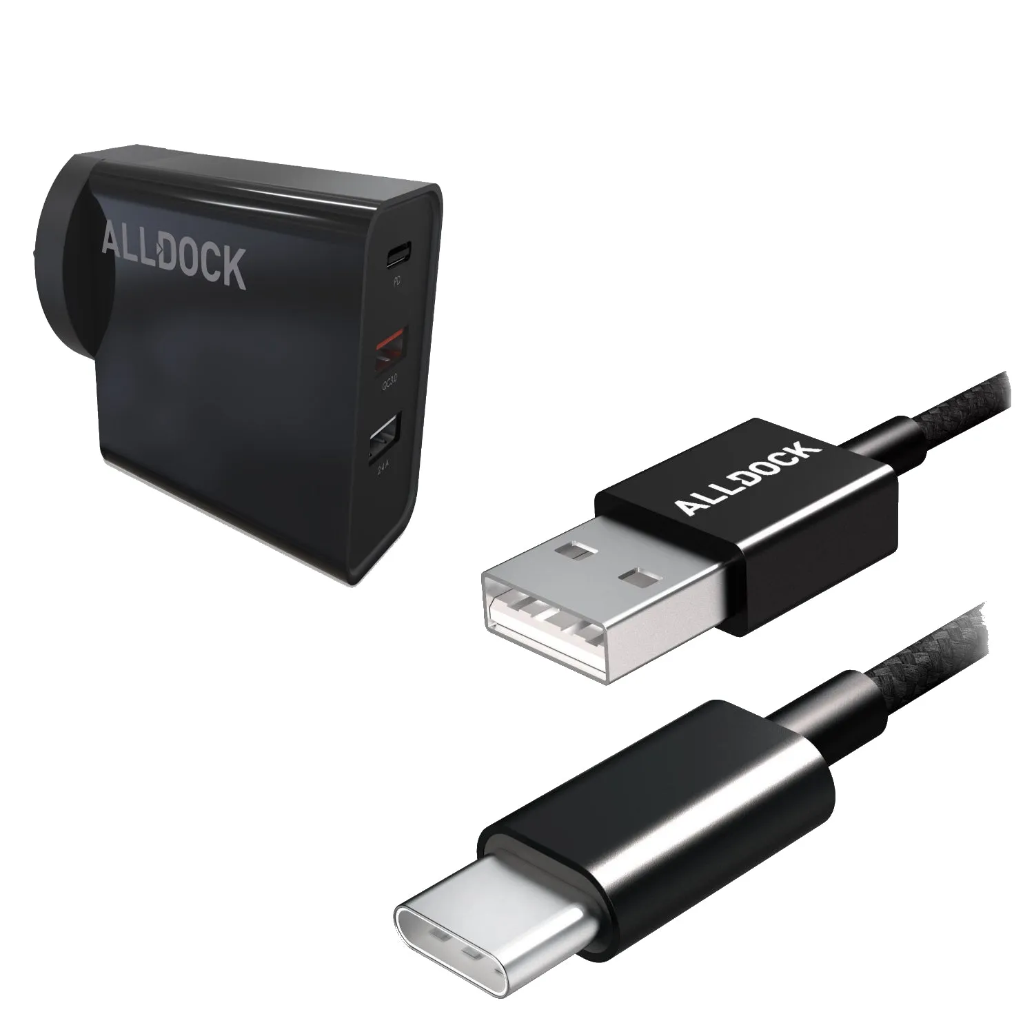 30W ALLDOCK TRIPLE USB Wall Charger