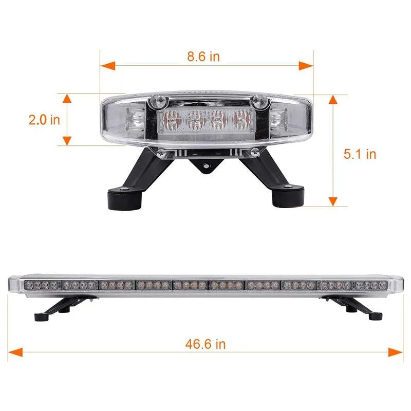 47 Inch High-Intensity Strobe Warning Light Bar D12-6-6 - Shop Now For Best Deals