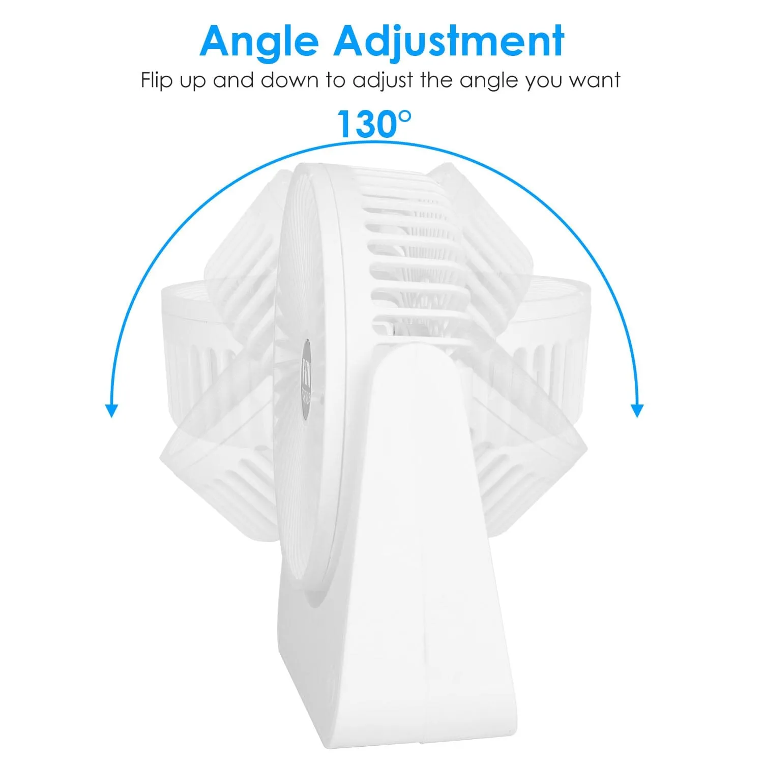6.5" Desk Fan USB Powered 3 Speeds