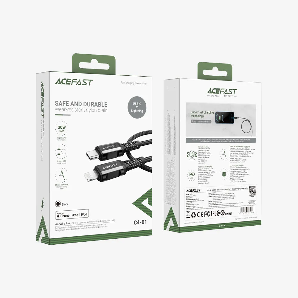 Acewire Pro C4-01 USB-C to Lightning Cable 1.8M