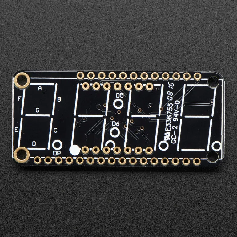 Adafruit 4-Digit 7-Segment LED Matrix Display FeatherWing
