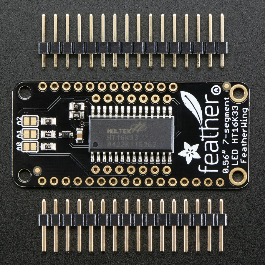 Adafruit 4-Digit 7-Segment LED Matrix Display FeatherWing