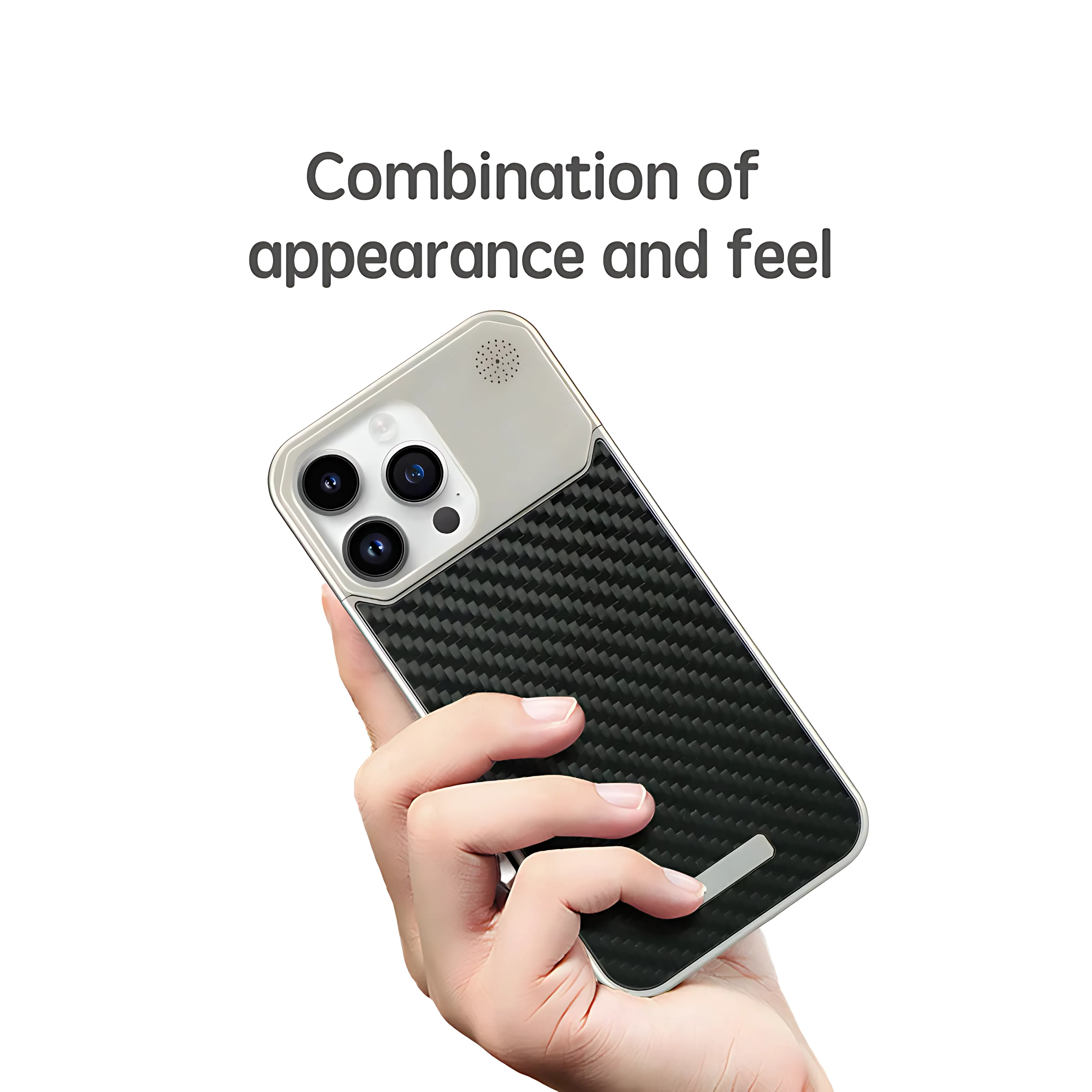 Aluminum Fiber Pattern Aromatherapy MagSafe Phone Case