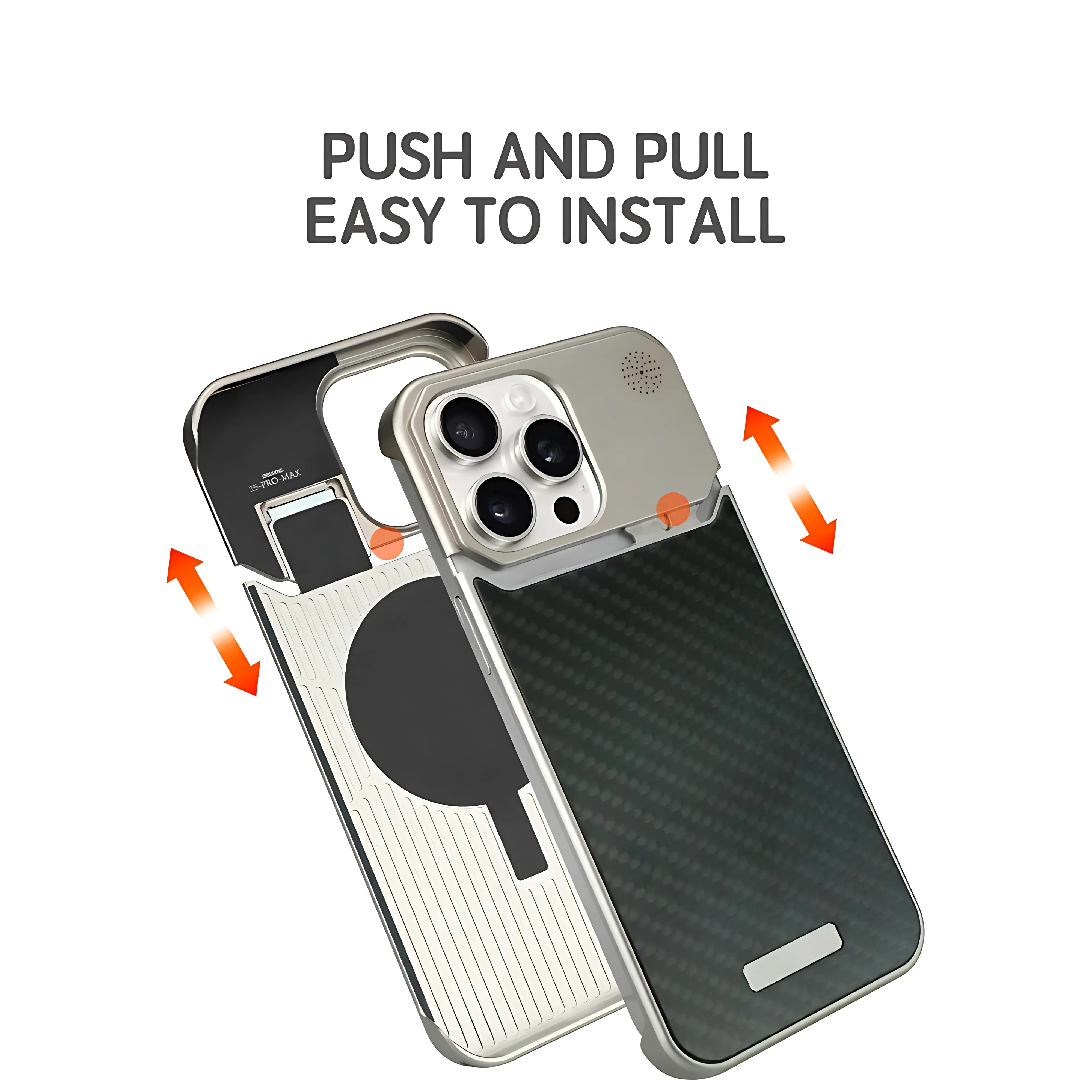 Aluminum Fiber Pattern Aromatherapy MagSafe Phone Case