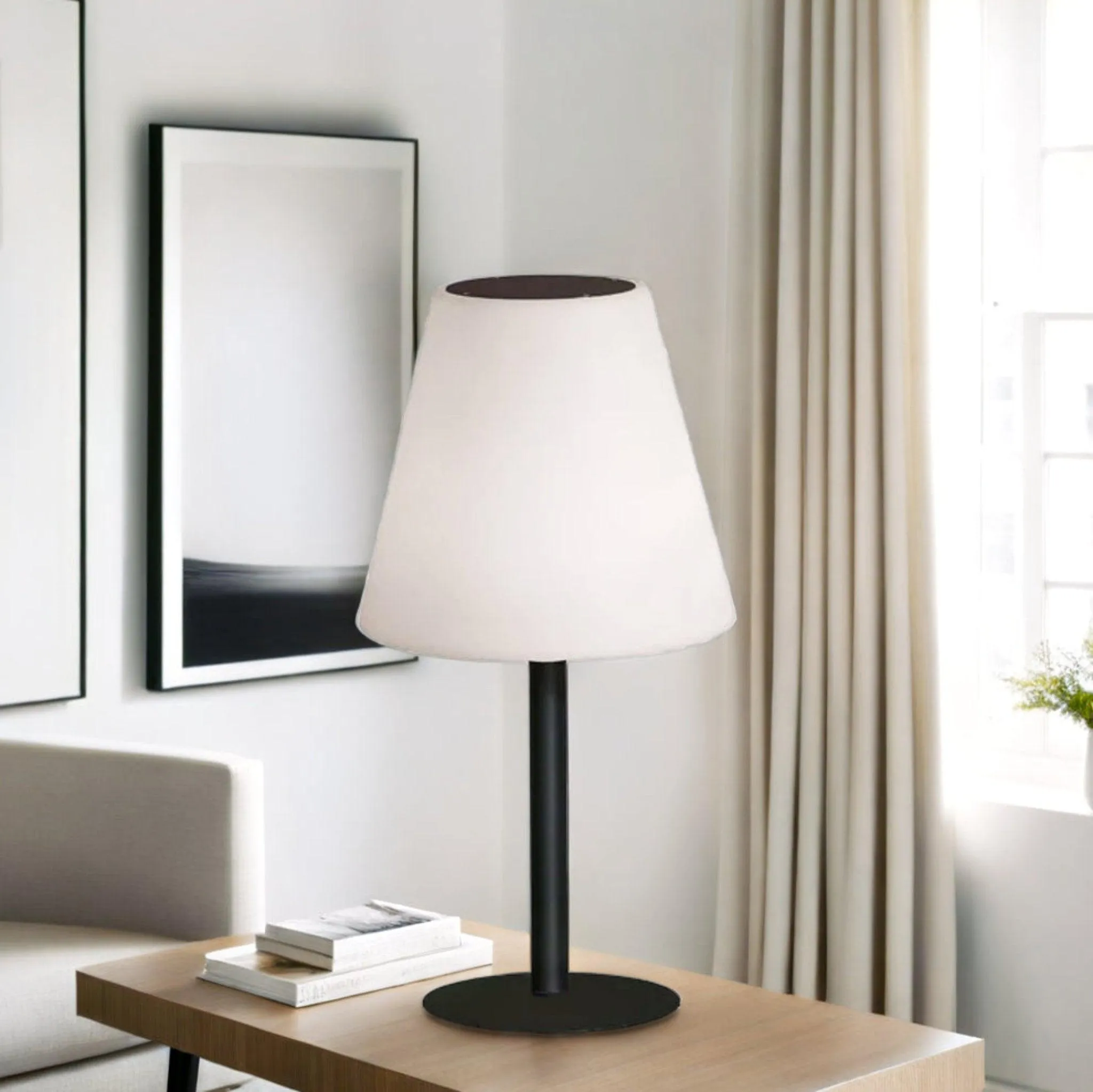 Amelia Solar & Battery Operated LED Table Lamp RGBW Outdoor or Indoor 452mm High, PL0214