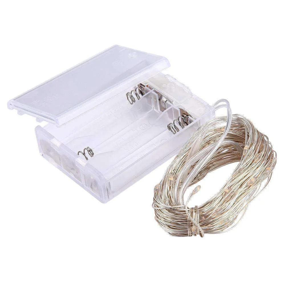 AMZER Fairy String Light 100 LED 10m Waterproof AA Battery Operated Festival Lamp Decoration Light Strip