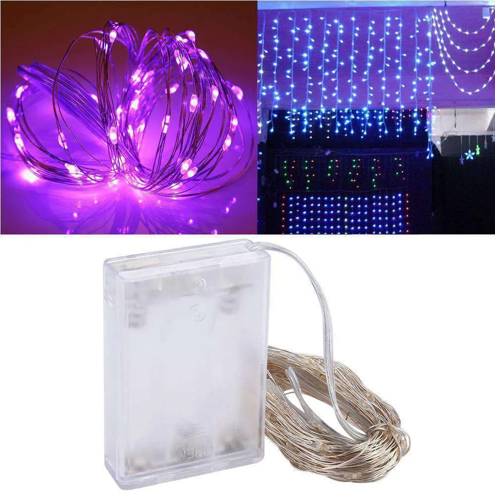 AMZER Fairy String Light 100 LED 10m Waterproof AA Battery Operated Festival Lamp Decoration Light Strip