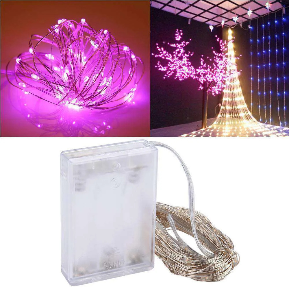 AMZER Fairy String Light 100 LED 10m Waterproof AA Battery Operated Festival Lamp Decoration Light Strip