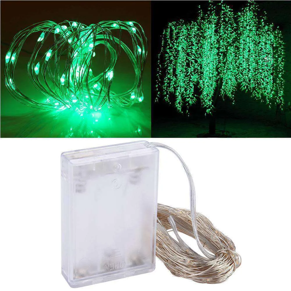 AMZER Fairy String Light 100 LED 10m Waterproof AA Battery Operated Festival Lamp Decoration Light Strip