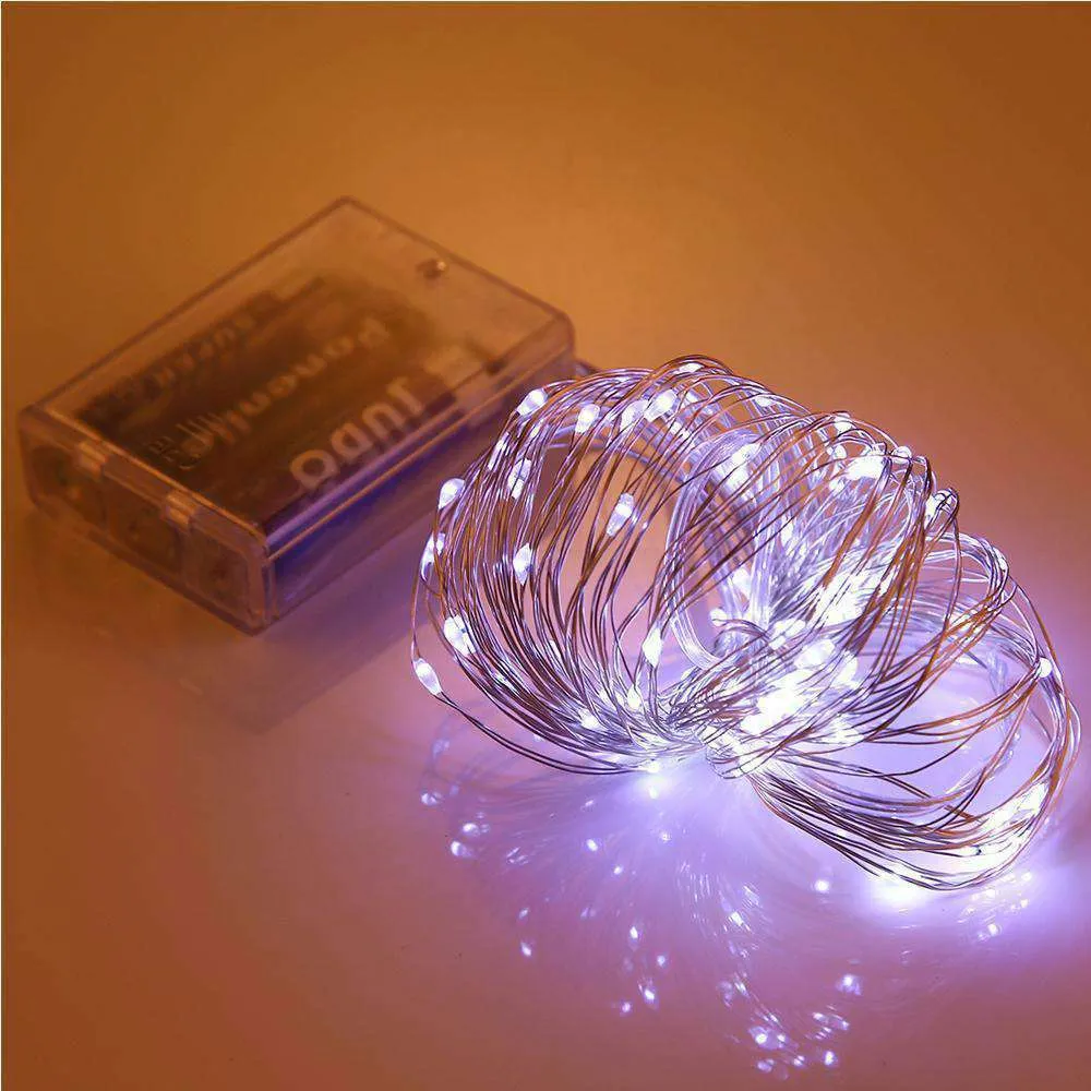 AMZER Fairy String Light 100 LED 10m Waterproof AA Battery Operated Festival Lamp Decoration Light Strip