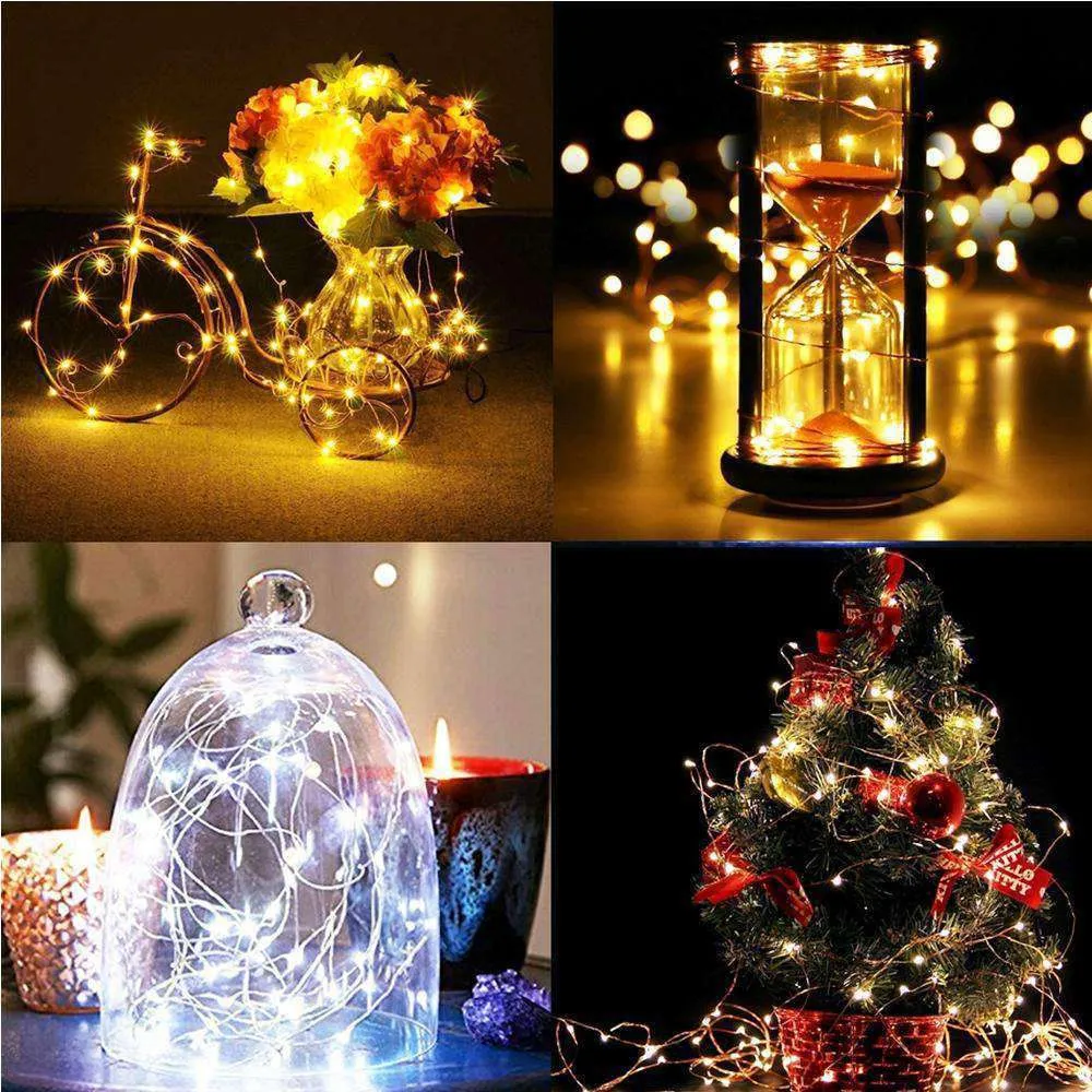 AMZER Fairy String Light 100 LED 10m Waterproof AA Battery Operated Festival Lamp Decoration Light Strip