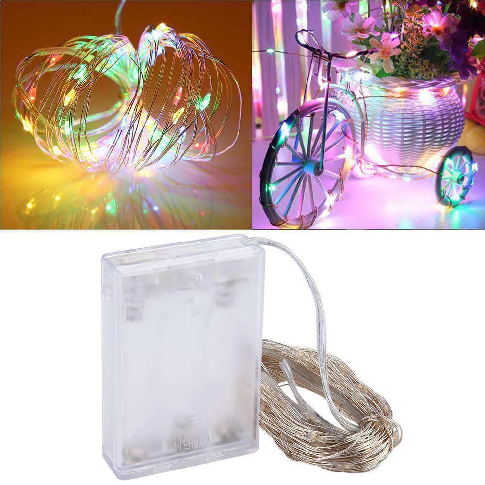 AMZER Fairy String Light 100 LED 10m Waterproof AA Battery Operated Festival Lamp Decoration Light Strip