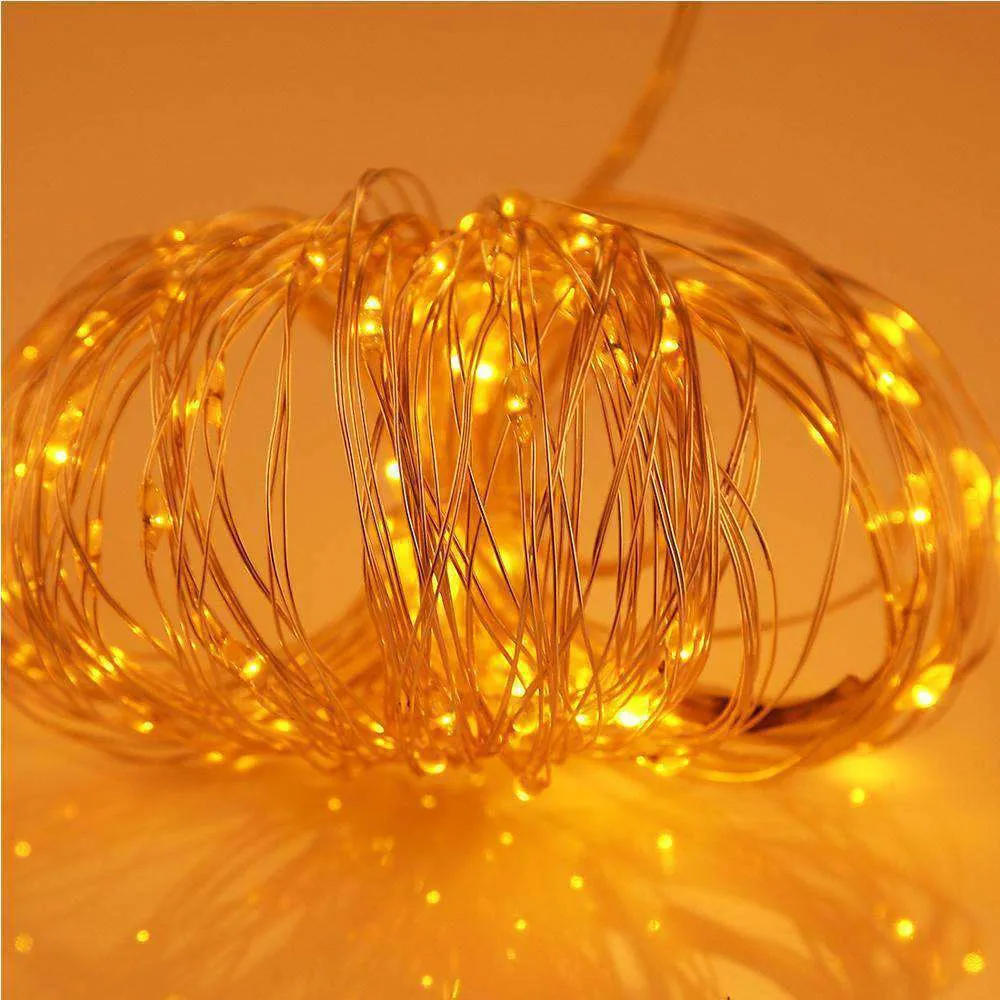 AMZER Fairy String Light 100 LED 10m Waterproof AA Battery Operated Festival Lamp Decoration Light Strip