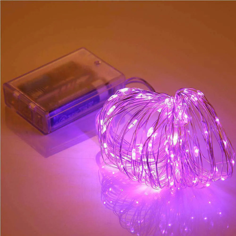 AMZER Fairy String Light 100 LED 10m Waterproof AA Battery Operated Festival Lamp Decoration Light Strip