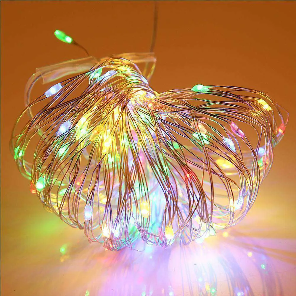 AMZER Fairy String Light 100 LED 10m Waterproof AA Battery Operated Festival Lamp Decoration Light Strip