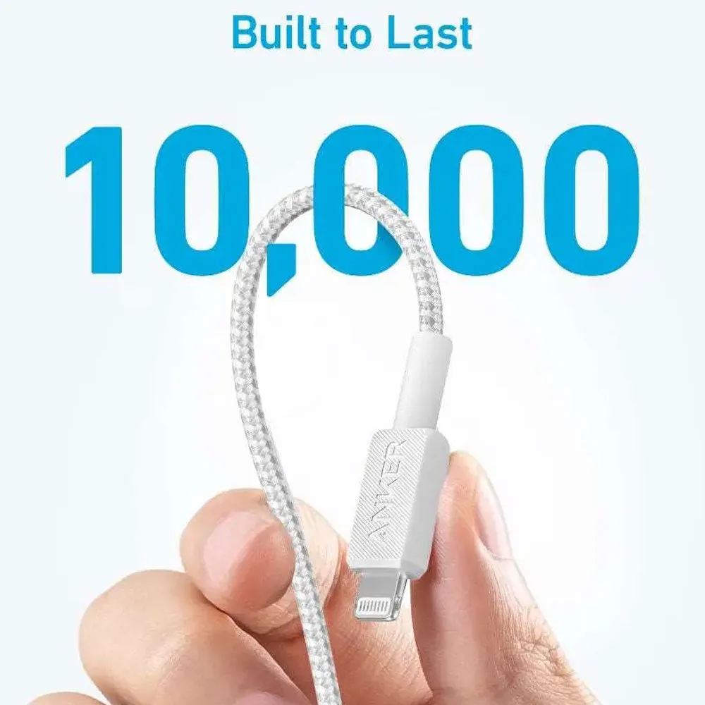 Anker A81B6H21 Type-C To Lightning Cable Fast Charging 1.8m - White