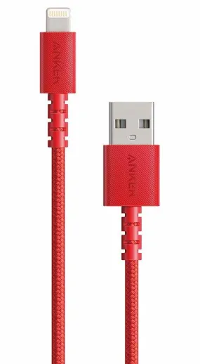 Anker PowerLine Select  USB-A to Lightning Cable Red (6ft) - Durable Charging Cable