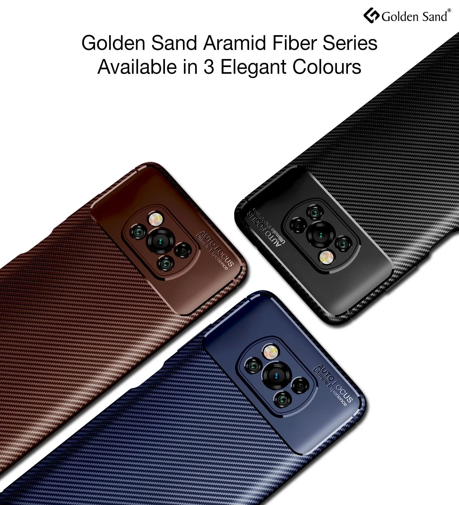 Aramid Fibre Series Shockproof Armor Back Cover for Poco X3 Pro, Poco X3 [Indian Version Correct Size], Blue