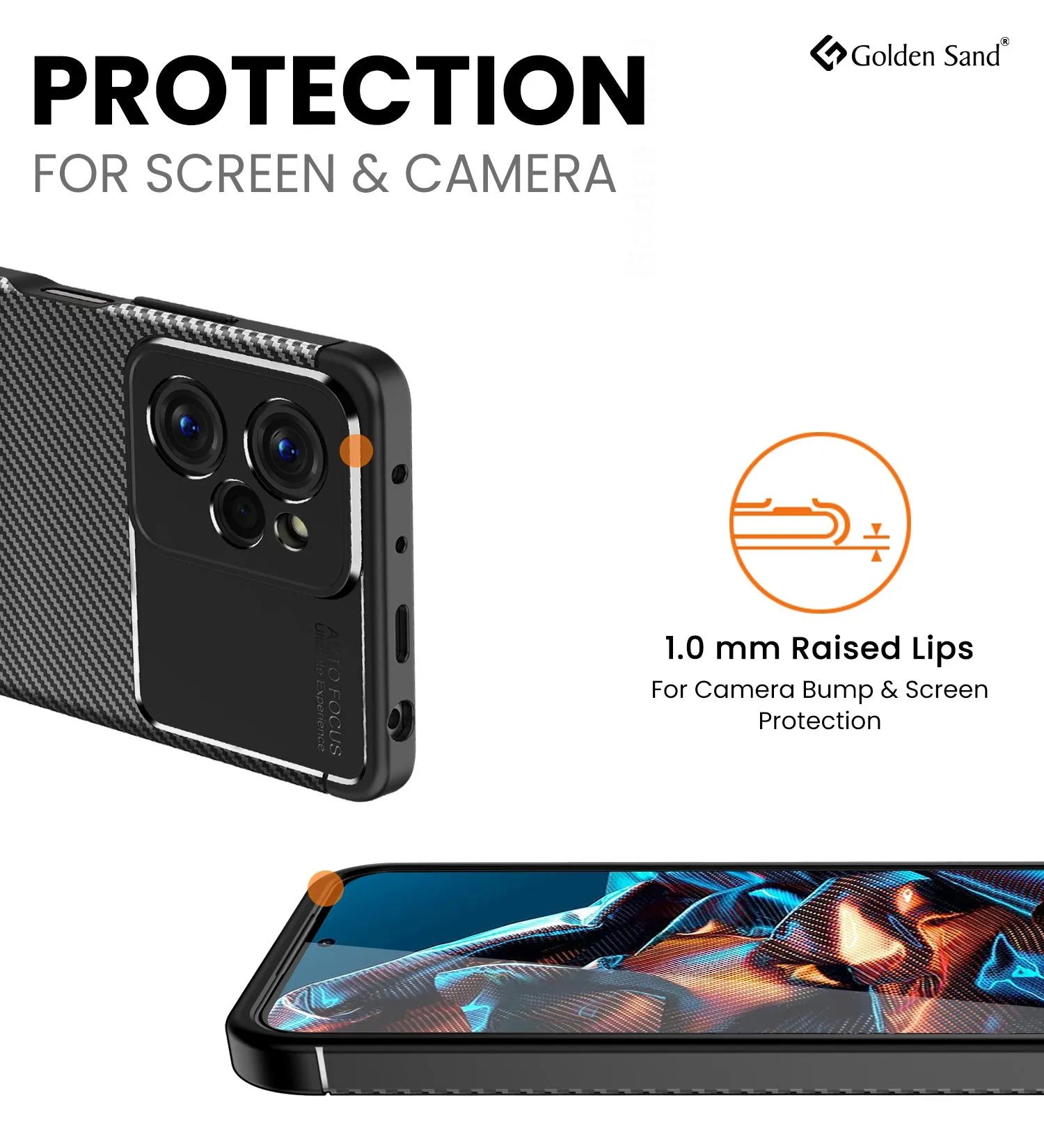 Aramid Fibre Series Shockproof Armor Back Cover for POCO X5 Pro 5G, 6.67 inch, Black