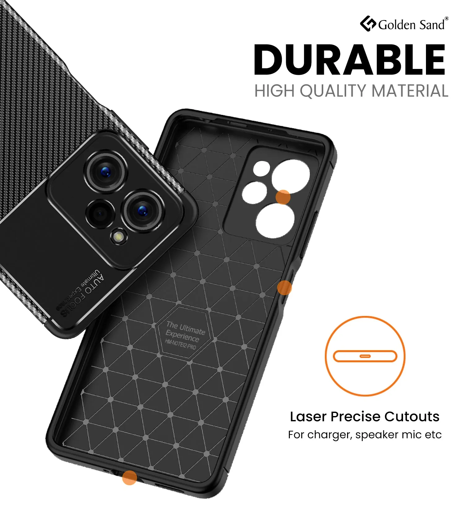 Aramid Fibre Series Shockproof Armor Back Cover for POCO X5 Pro 5G, 6.67 inch, Black