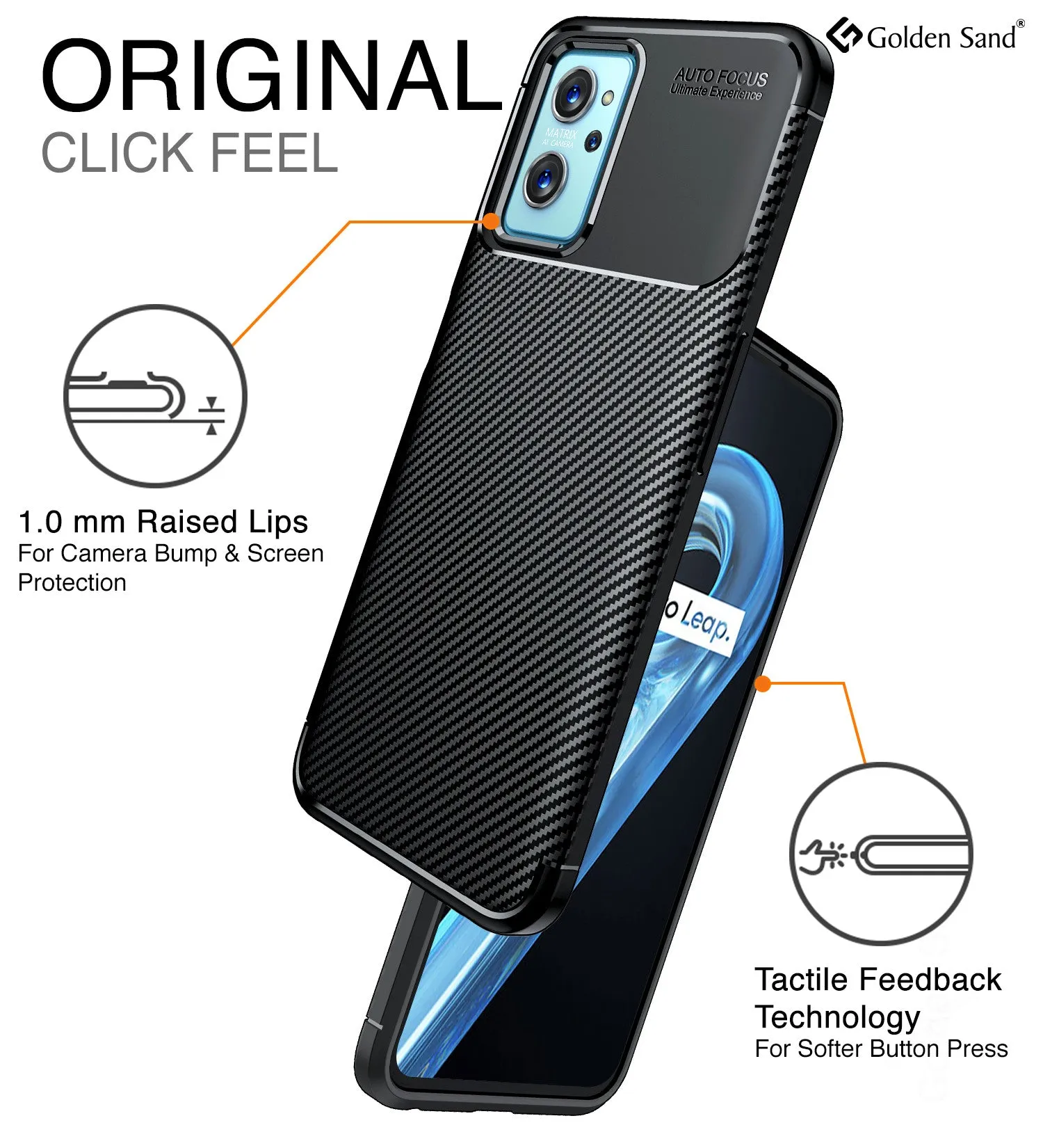 Aramid Fibre Series Shockproof Armor Back Cover for Realme 9i 4G, Oppo K10 4G, Oppo A96 4G, Oppo A76 4G, 6.6 inch, Black