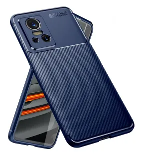Aramid Fibre Series Shockproof Armor Back Cover for Realme GT Neo 3, 6.7 inch, Blue