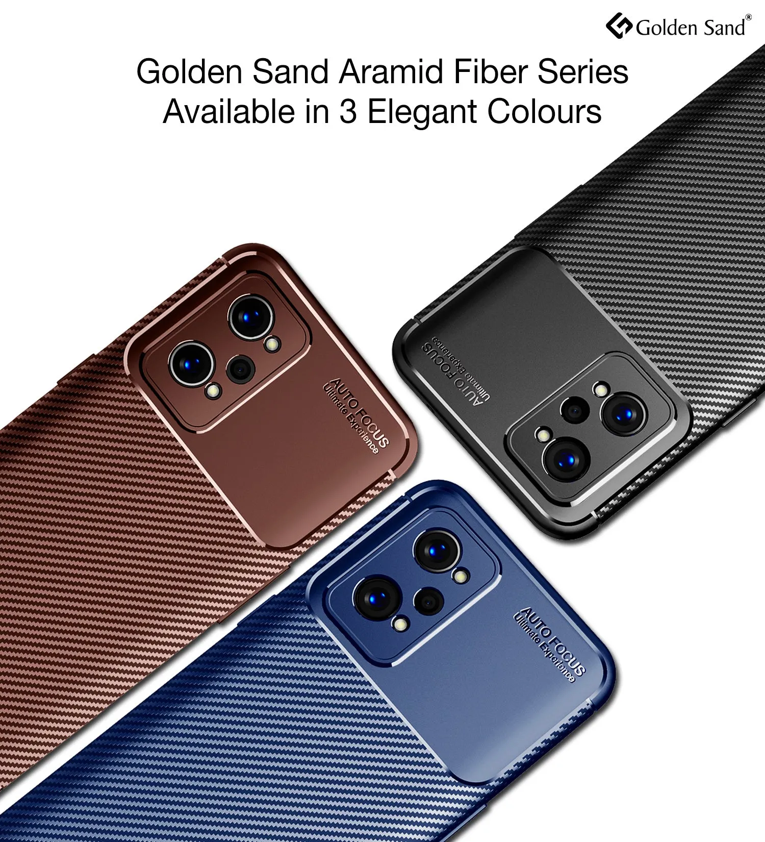 Aramid Fibre Series Shockproof Armor Back Cover for Realme GT Neo 3T, Realme GT 2, Realme GT Neo 2, 6.62 inch, Brown