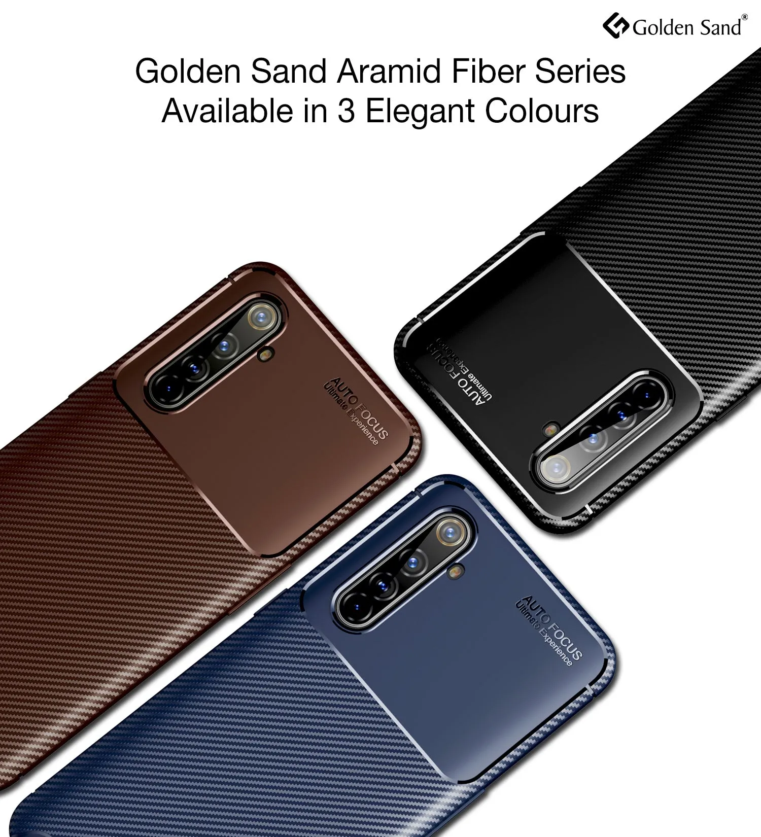 Aramid Fibre Series Shockproof Armor Back Cover for Realme X50 Pro, Rust Brown