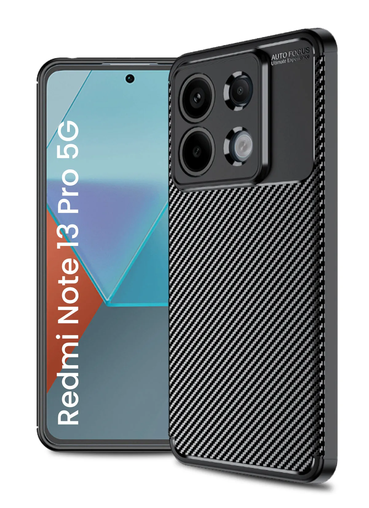 Aramid Fibre Series Shockproof Armor Back Cover for Redmi Note 13 Pro 5G, POCO X6 5G, 6.67 inch, Black