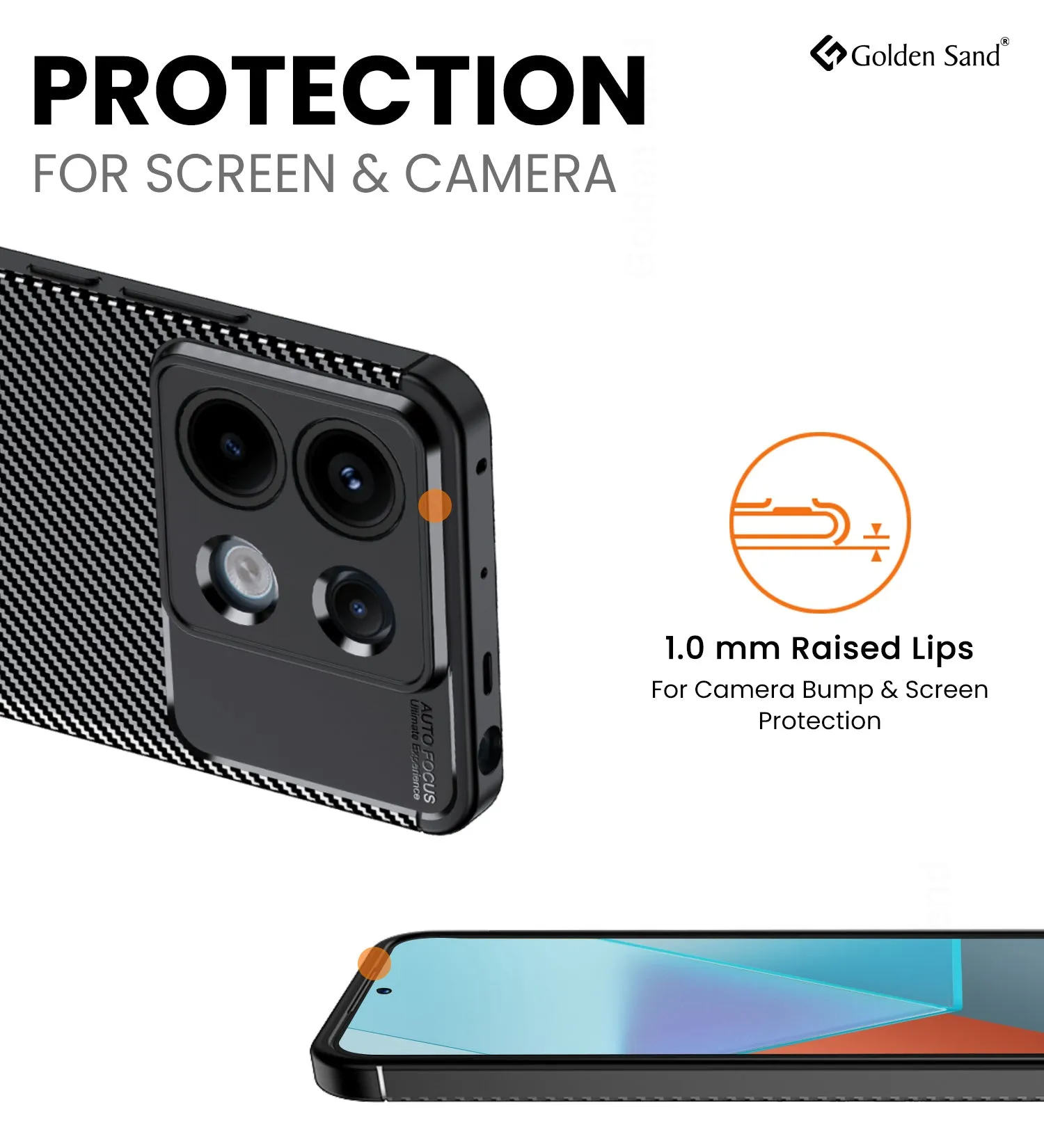 Aramid Fibre Series Shockproof Armor Back Cover for Redmi Note 13 Pro 5G, POCO X6 5G, 6.67 inch, Black