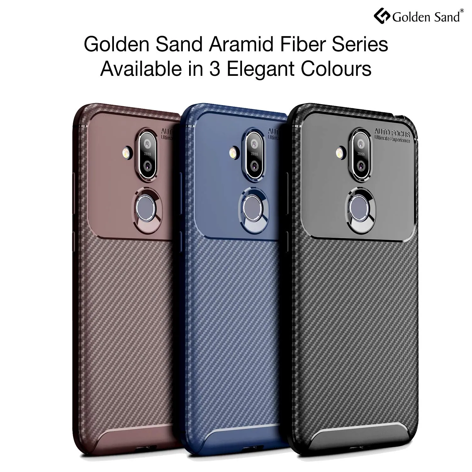 Aramid Fibre Series Shockproof Armor Back Cover for Redmi Note 6 Pro, 6.26 inch, Brown