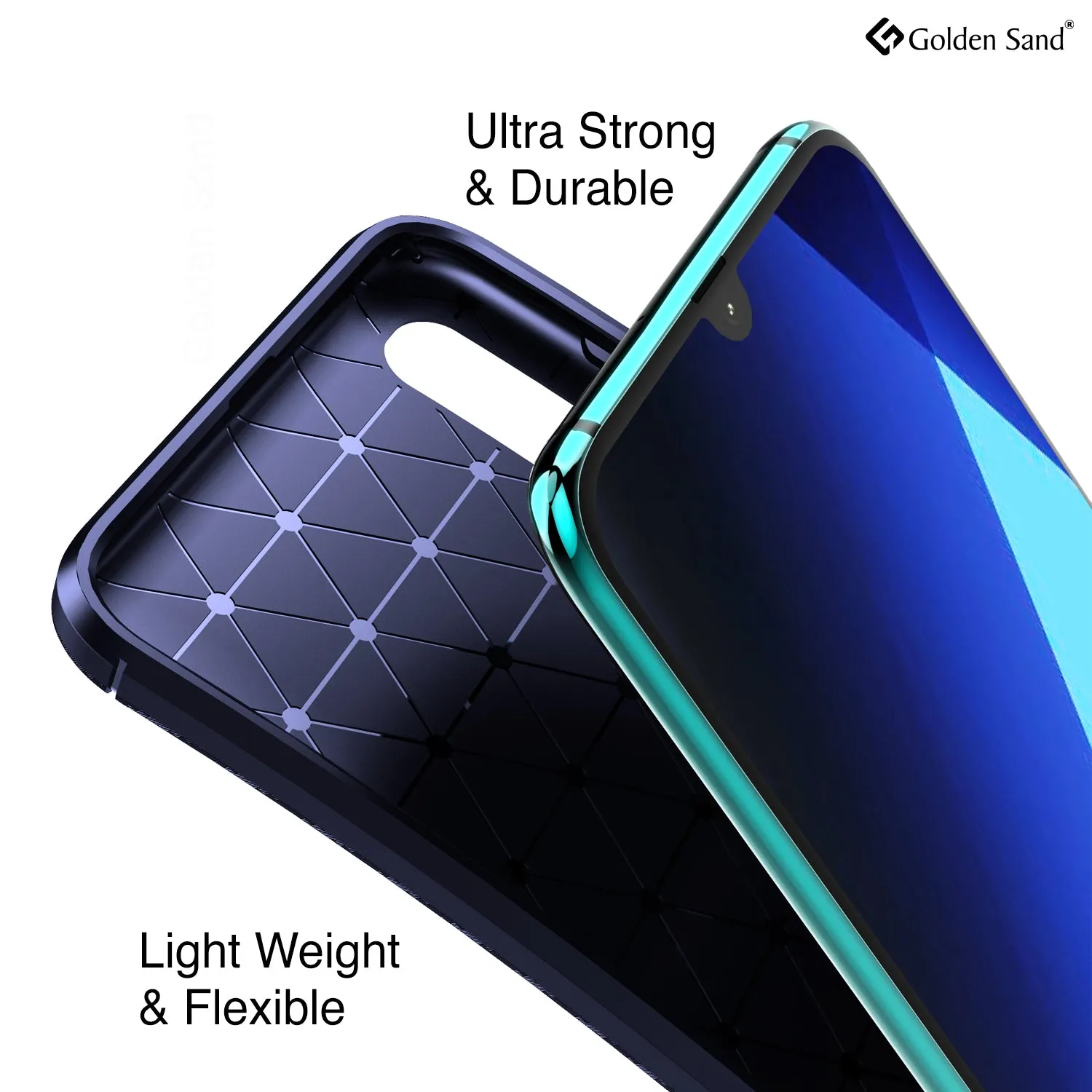 Aramid Fibre Series Shockproof Armor Back Cover for Samsung Galaxy A70, Samsung Galaxy A70s, 6.7 inch, Blue