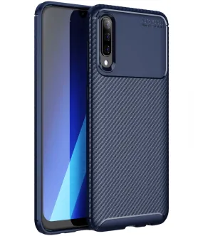 Aramid Fibre Series Shockproof Armor Back Cover for Samsung Galaxy A70, Samsung Galaxy A70s, 6.7 inch, Blue