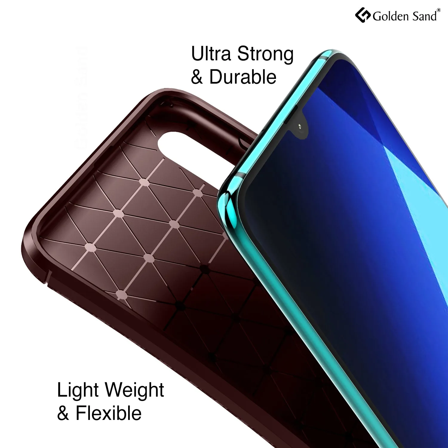 Aramid Fibre Series Shockproof Armor Back Cover for Samsung Galaxy A70, Samsung Galaxy A70s, 6.7 inch, Brown